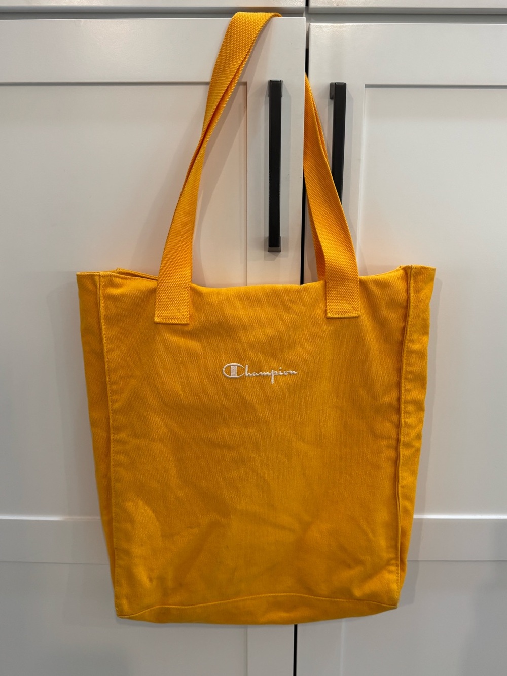 Champion Urban Outfitters 
Exclusive Canvas Zip Tote Bag Yellow book bag school - Picture 4 of 16